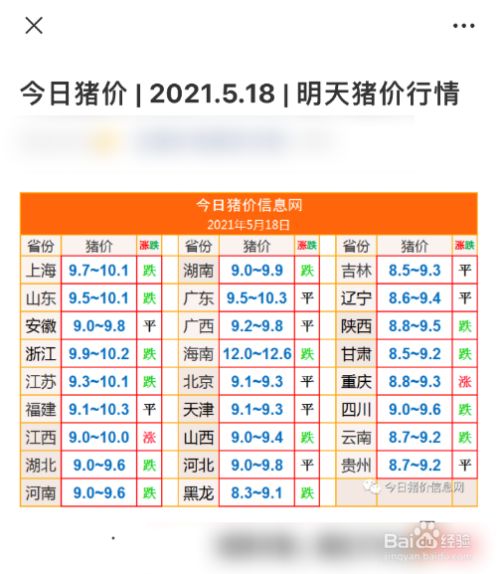 猪肉最新价格怎么查看