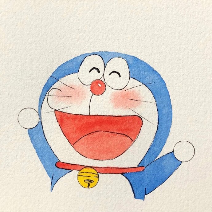 蓝胖子哆啦A梦可爱手绘头像