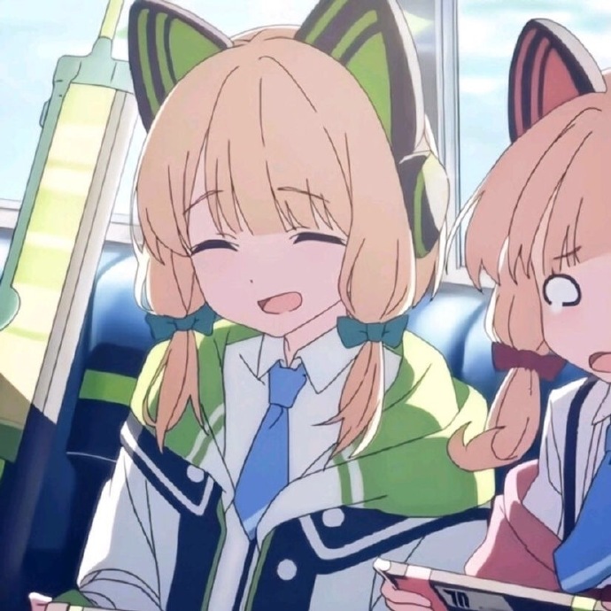 可爱二次元的闺蜜微信头像