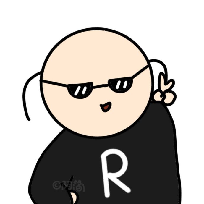 搞怪手绘字母微信头像