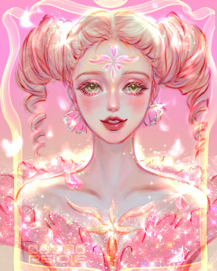 闪闪发光的手绘库洛牌微信头像