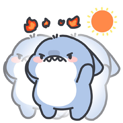 夏日小鲨鱼可爱头像