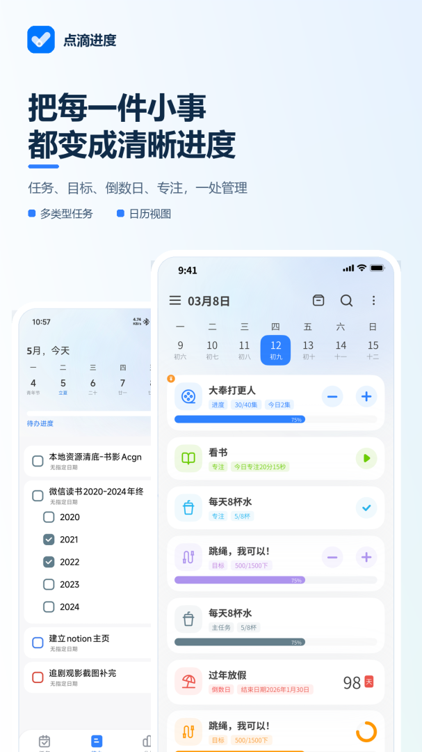 点滴进度