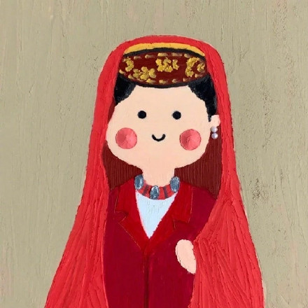 手绘名画微信头像