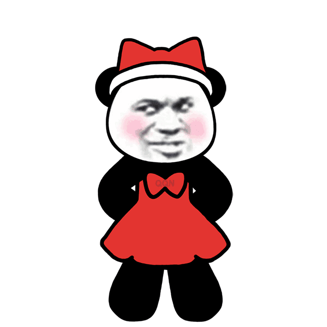 超魔性的搞笑动态熊猫头微信表情包