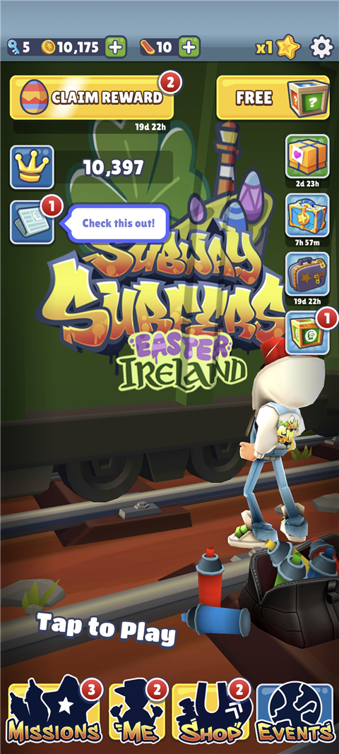 地铁跑酷爱尔兰版本