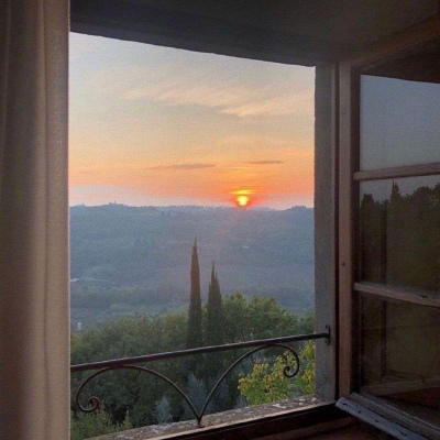 ins唯美夕阳风景微信头像