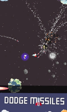 太空飞行像素火箭