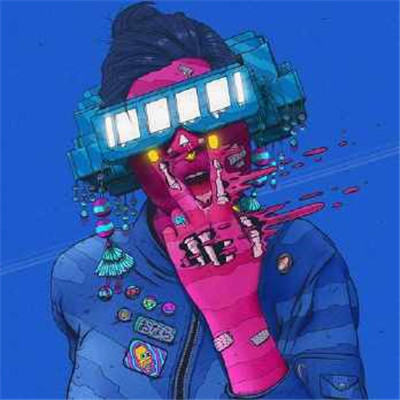 全新ins赛博朋克漫画微信头像