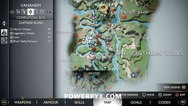 《战神5诸神黄昏》崖边废墟全收集指南