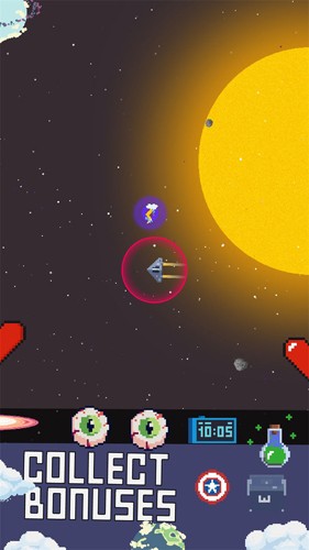 太空飞行像素火箭