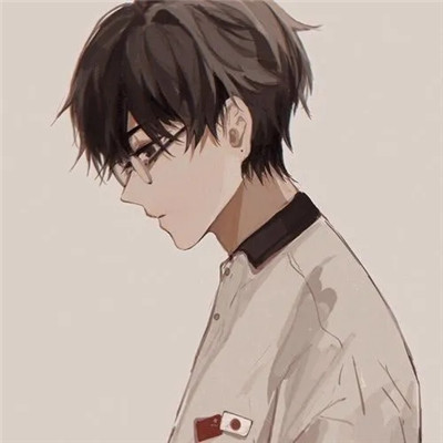 孤独抑郁的漫画男头