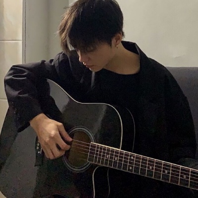 微丧冷酷帅气侧脸男生头像