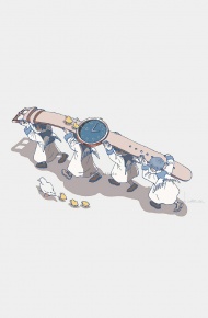 温柔又治愈的可爱插画朋友圈配图