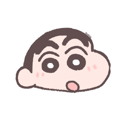 蜡笔小新白底微信头像