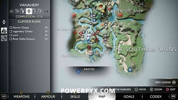 《战神5诸神黄昏》崖边废墟全收集指南