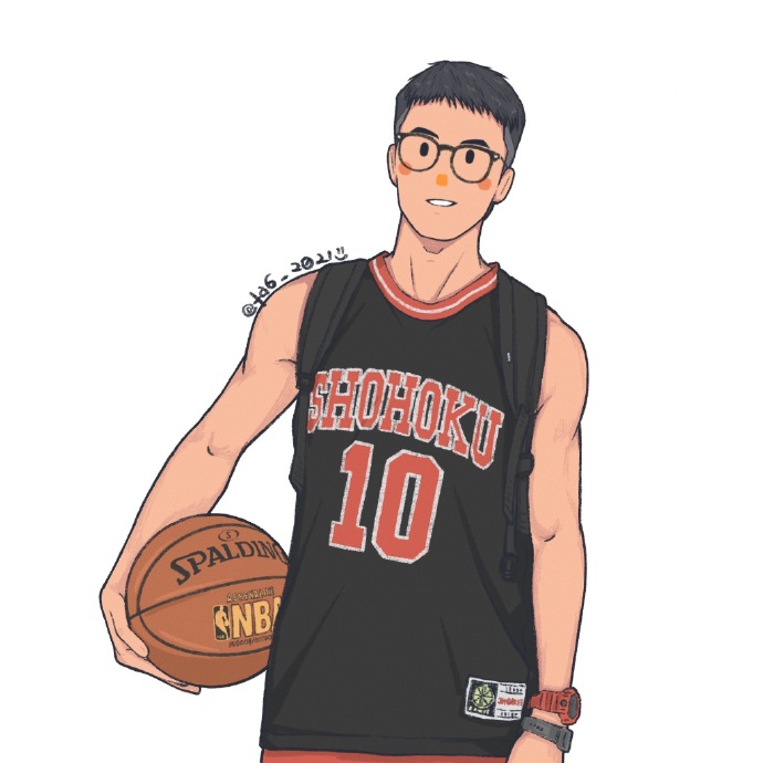 运动男孩帅气插画微信头像