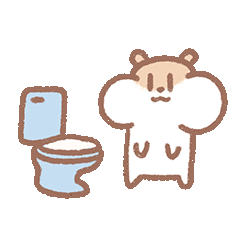 软萌的可爱卡通小仓鼠微信表情包