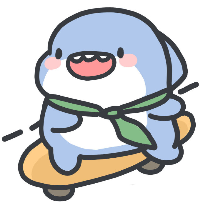 可爱的小鲨鱼卡通微信表情包