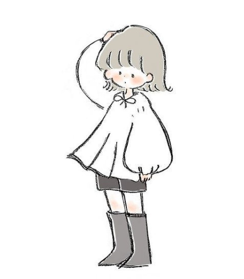 彩绘的Q版可爱插画微信头像