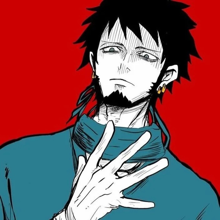 《海贼王》罗手绘微信头像