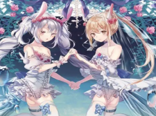 女角色翻白眼流口水流眼泪的