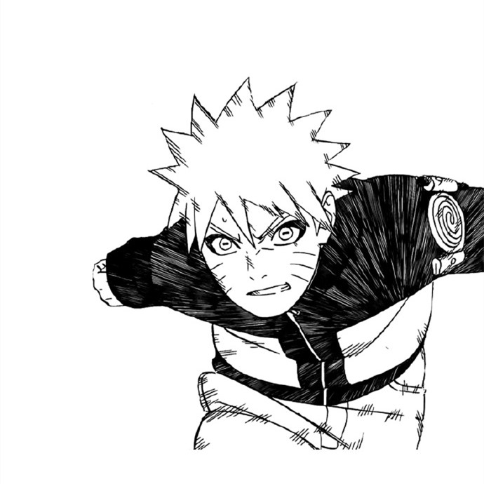 黑白火影动漫微信头像