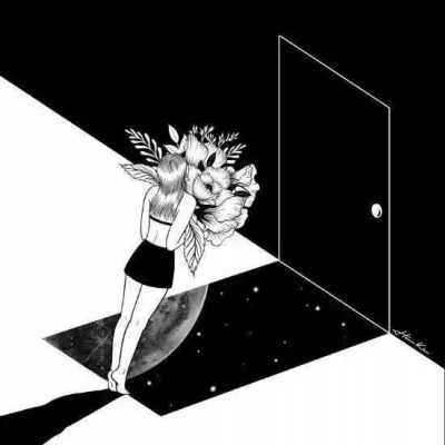 炫酷的黑白风个性微信头像