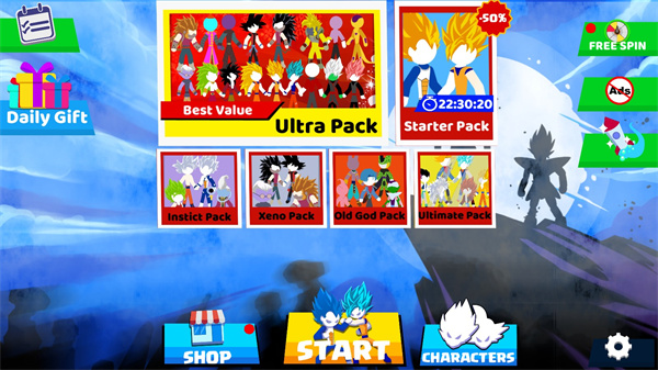 火柴人悟空格斗九游版