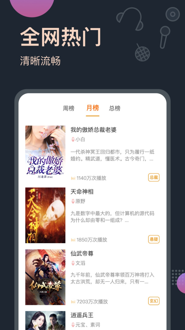 免费听书王女生版