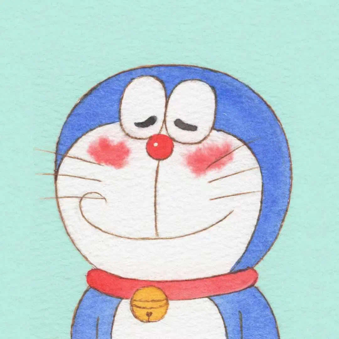 手绘哆啦A梦萌萌哒微信头像