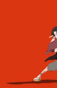 简约动漫剪纸画的电脑壁纸素材图片 ​​​​