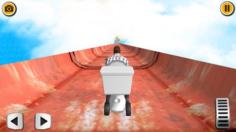 车轮上不可能的坡道