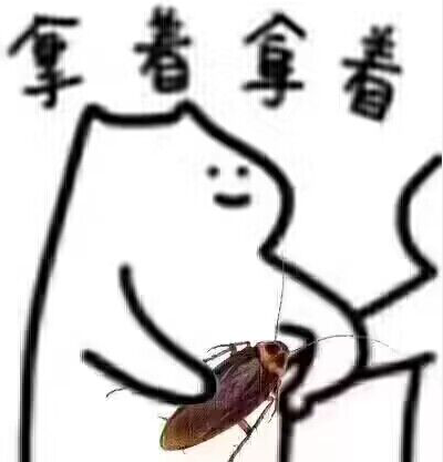 拿着拿着蟑螂表情包一览