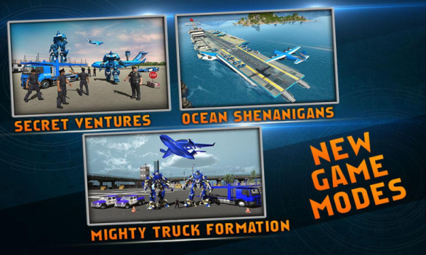 警察机器人汽车游戏