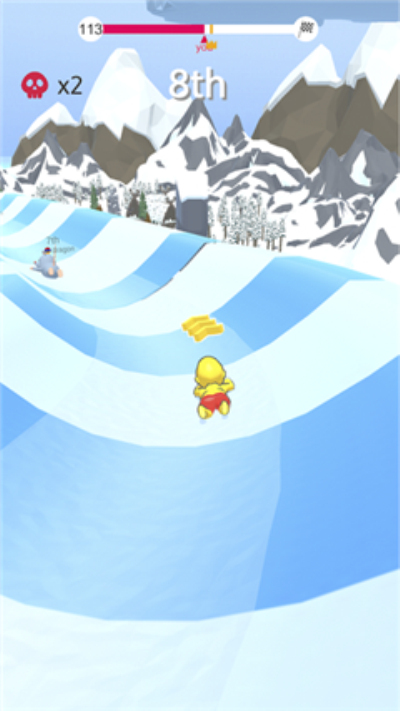 水上乐园滑梯竞速